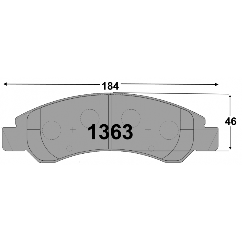 1363 CARBON METALLIC BRAKE PAD SET
