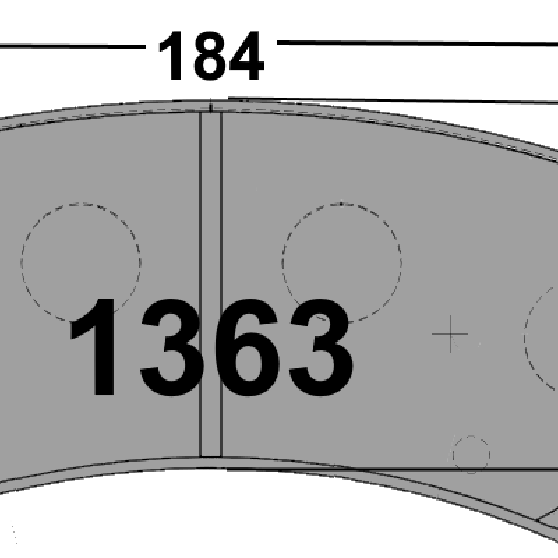 1363 CARBON METALLIC BRAKE PAD SET