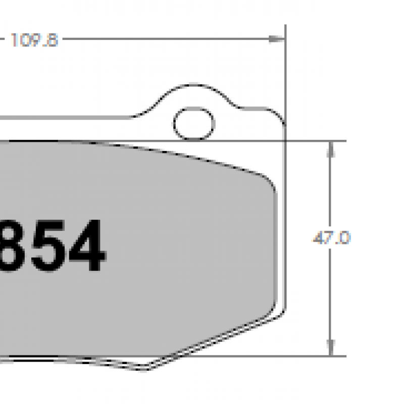 ABS-friendly for rear axles. 1854 RACE PAD SET - 332 CMPD 15 MM