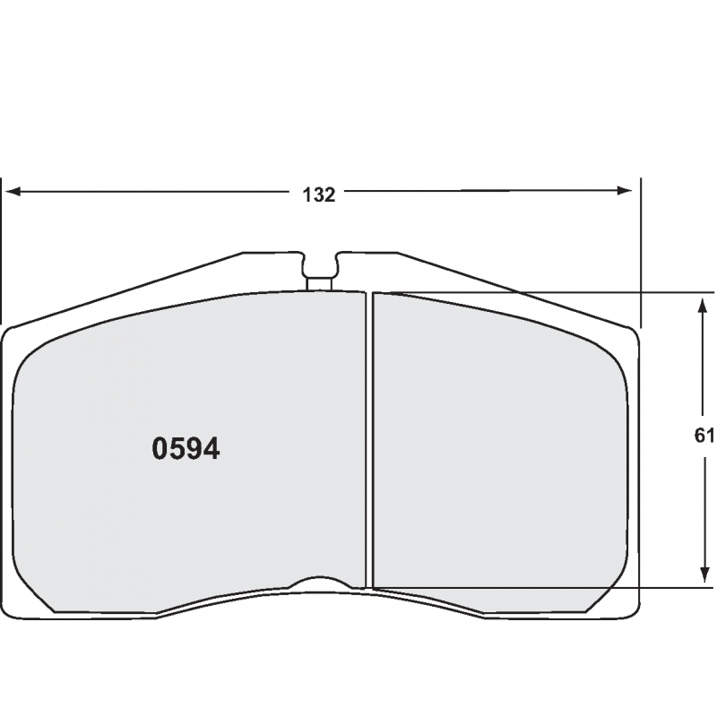 Endurance compound with less wear. Race brake pads - Audi / Porsche