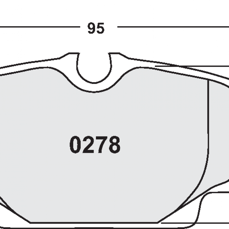 Endurance compound with less wear. Race brake pads - BMW E30 3 Series / Mercedes 190 / Saab 9000 front