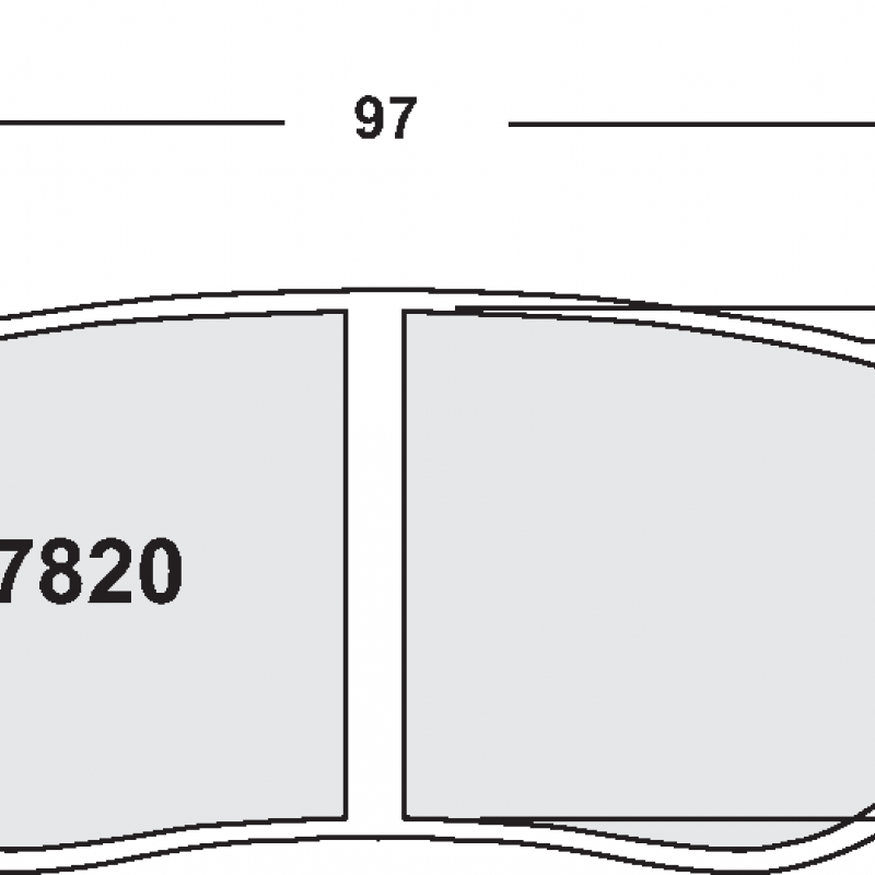 Endurance compound with less wear. Race brake pads - For ZR20 caliper (40mm radial depth)