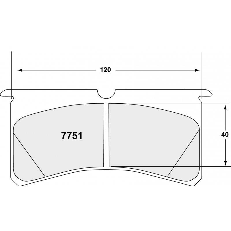 Endurance compound with less wear. Race brake pads - Ford / Opel rally pad