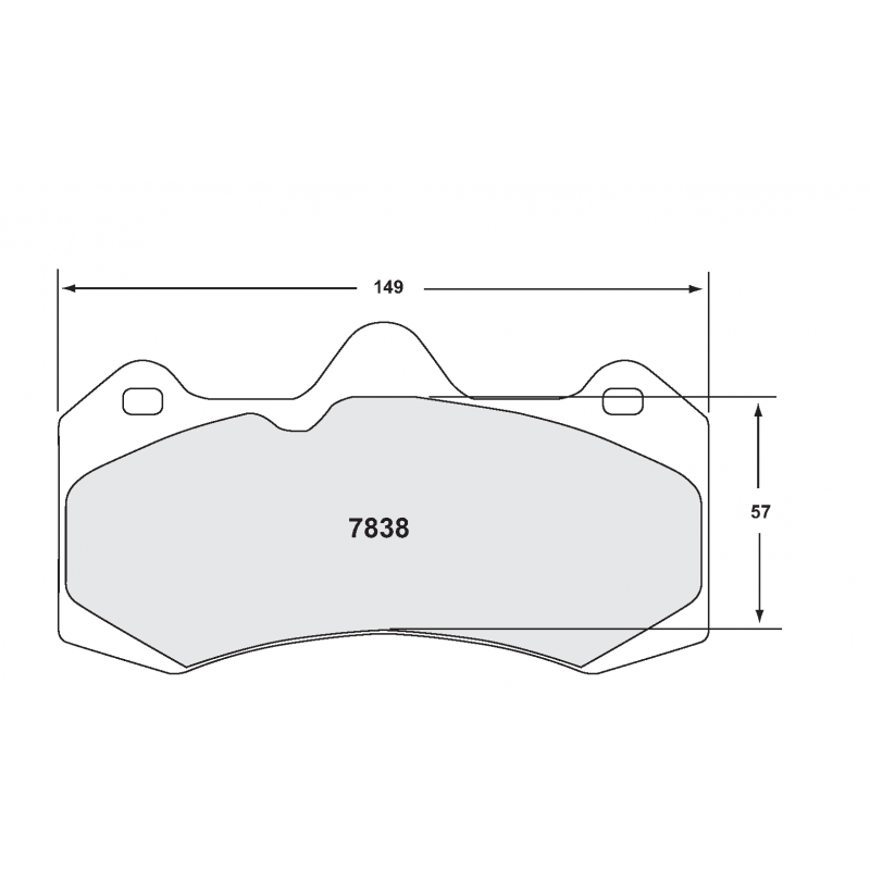 Endurance compound with less wear. Race brake pads - Lotus / McLaren / Seat