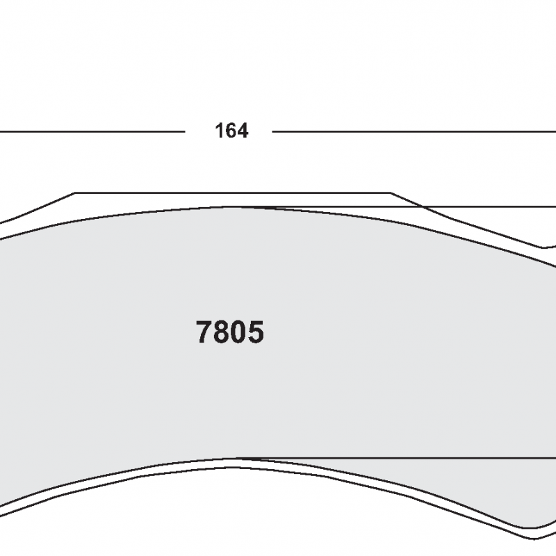 Endurance compound with less wear. Race brake pads - McLaren MP4-12C GT3 front pad