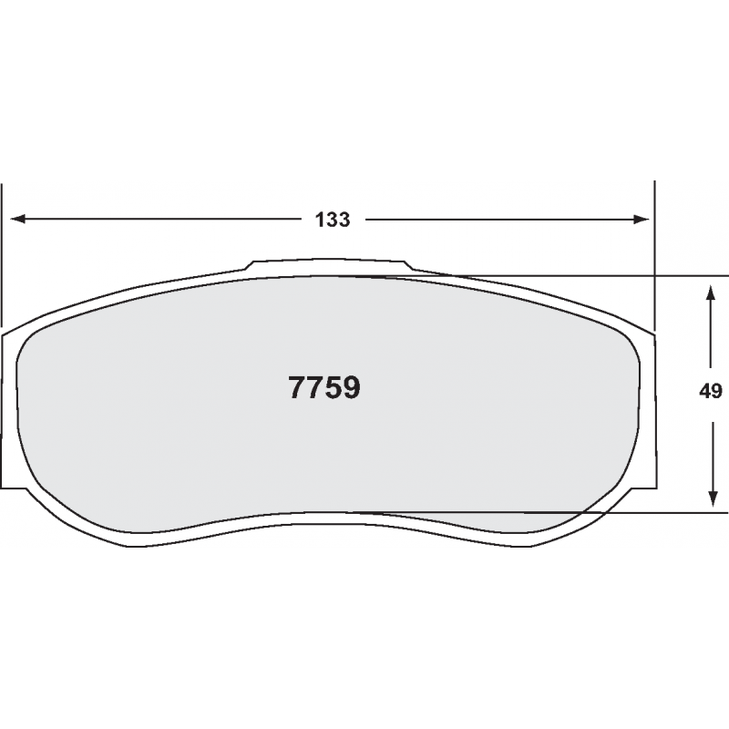 Endurance compound with less wear. Race brake pads - PFC