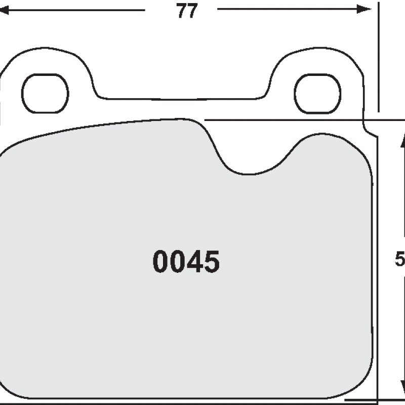 Endurance compound with less wear. Race brake pads - Porsche 911 front pad