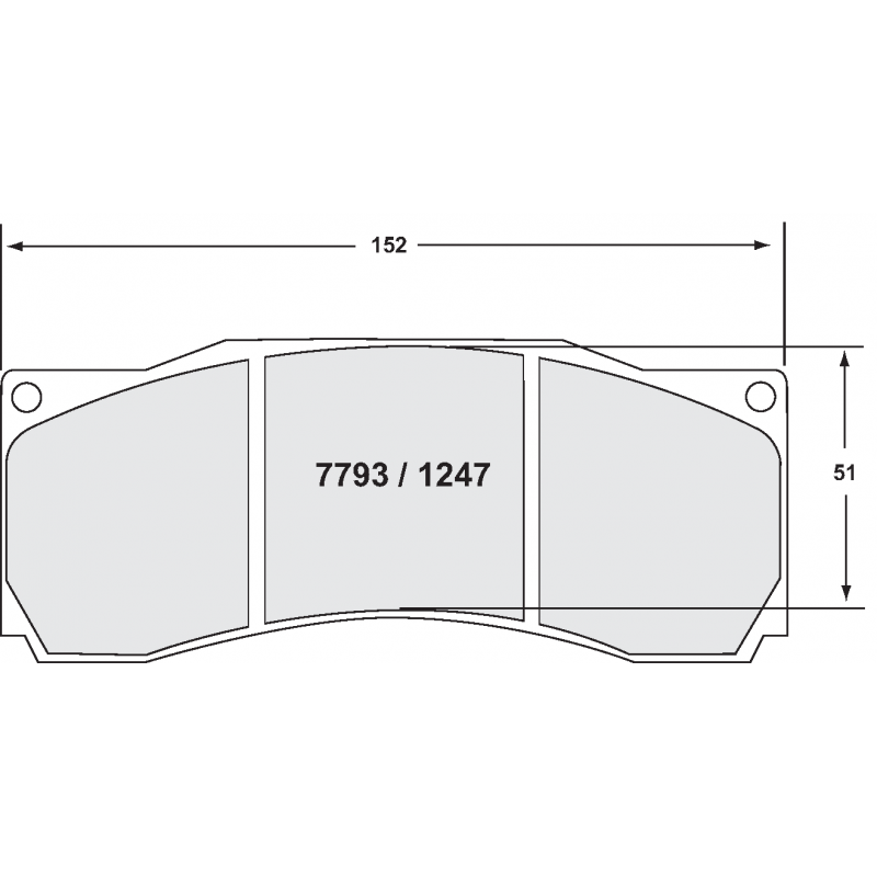 Fast road / track day compound. 1247 Z-RATED BRAKE PAD SET