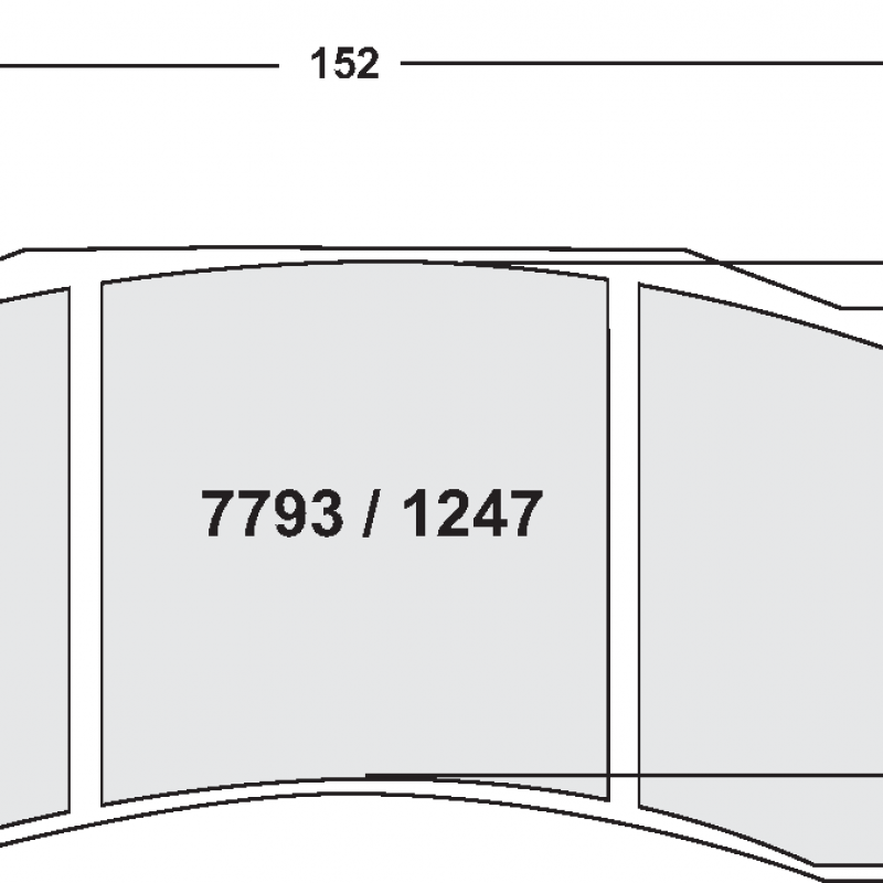 Fast road / track day compound. 1247 Z-RATED BRAKE PAD SET