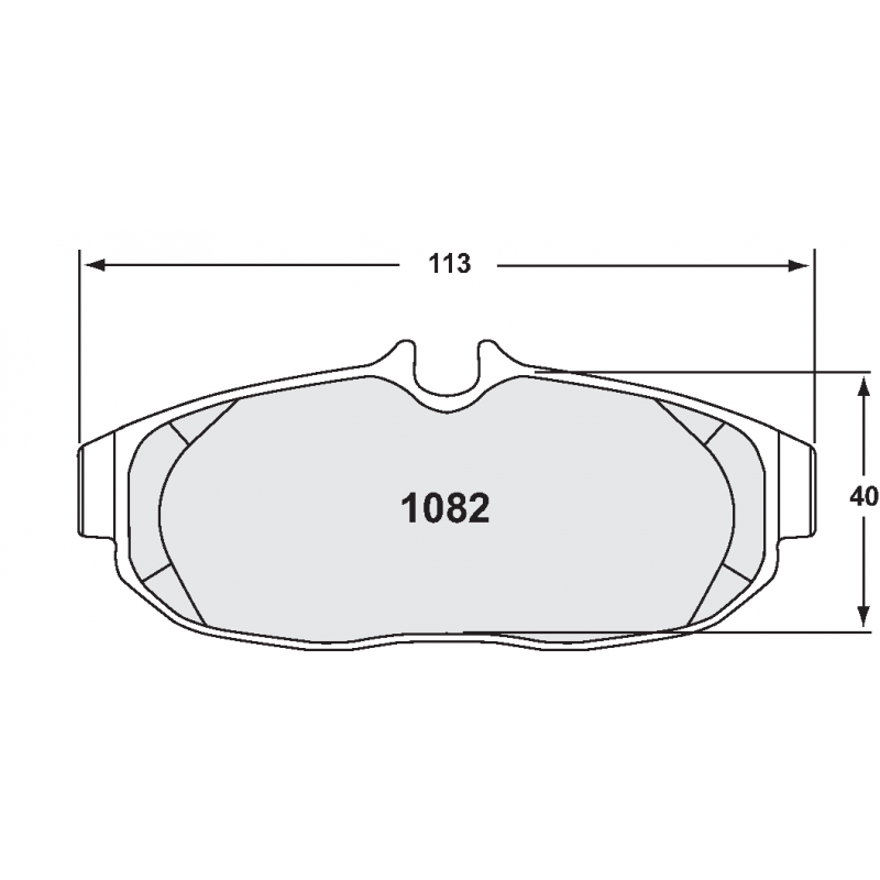 Fast road / track day compound. Street brake pads - Ford Mustang GT500 rear pad