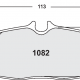 Fast road / track day compound. Street brake pads - Ford Mustang GT500 rear pad