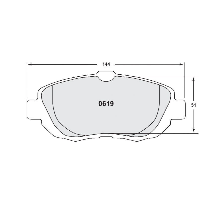 Fast road / track day compound. Street brake pads - Lexus / Toyota front pad