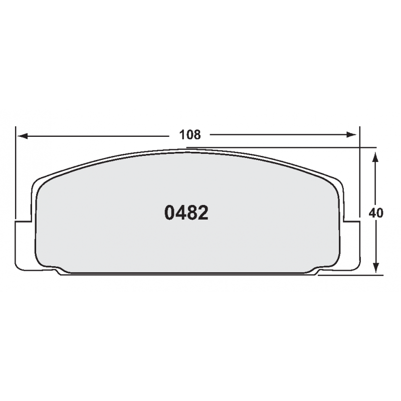 Fast road / track day compound. Street brake pads - Mazda RX7 rear pad