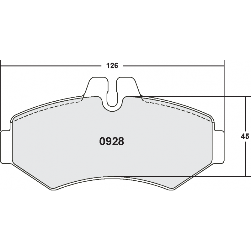 Fast road / track day compound. Street brake pads - MERCEDES Sprinter 200 + 300 Series 1996 to 05/2006
