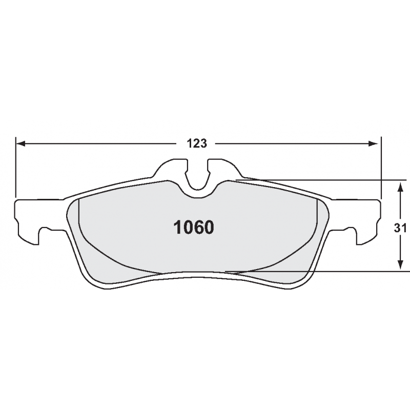 Fast road / track day compound. Street brake pads - Mini Cooper JCW rear pad