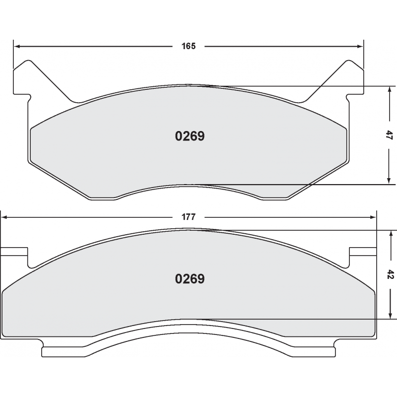 Fast road / track day compound. Street brake pads - PFC
