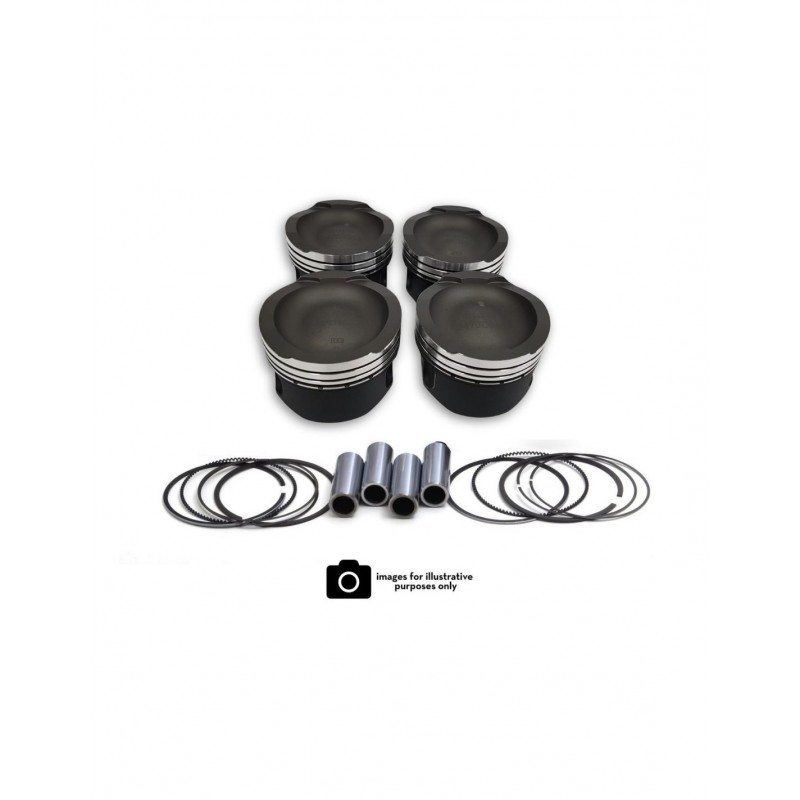 Fiat 1.4L 16v T-JET Wossner Piston kit (Hard Anodised Crown Coating)