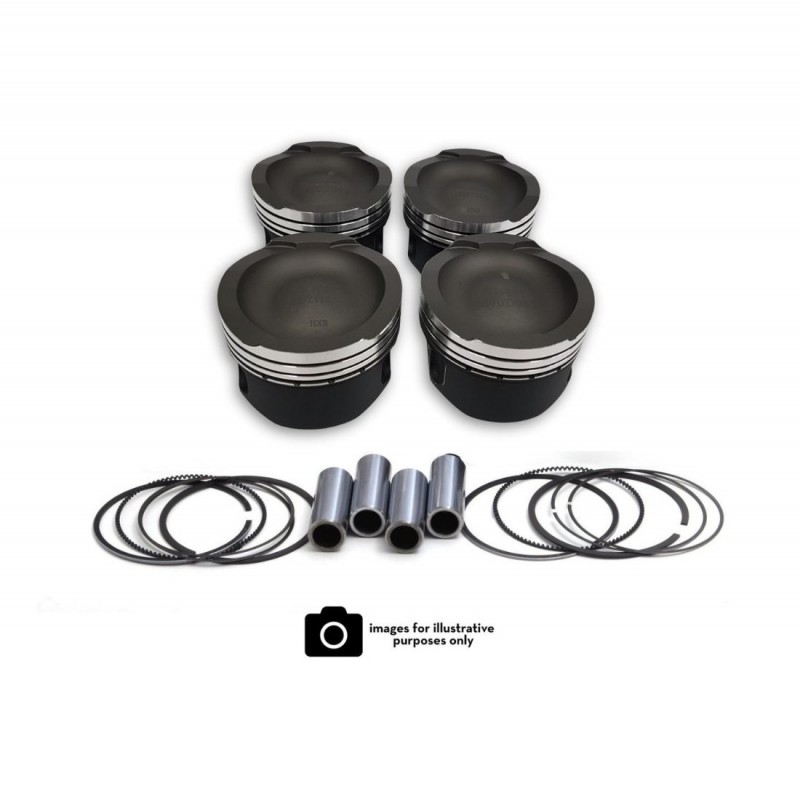 Fiat 1.4L 16v T-JET Wossner Piston kit (Hard Anodised Crown Coating)