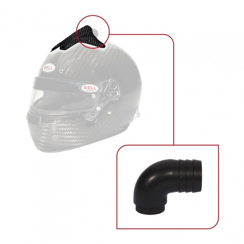 FORCED AIR 8 HOLE TOP/90 DEGREE (V05) KIT - CARBON FIBER BELL HEMET
