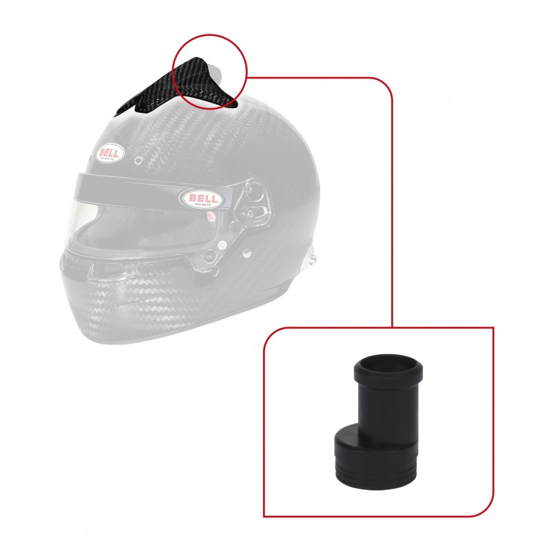 FORCED AIR 8 HOLE TOP/QL (V10) KIT - CARBON FIBER BELL HELMET