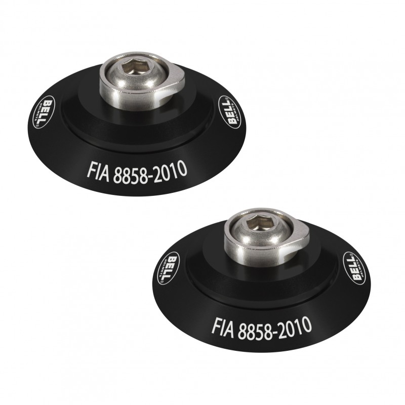 HANS CLIP SET BLACK FIA8858-2010 - BELL HELMET HANS CLIP SET BLACK FIA8858-2010 - BELL HELMET
