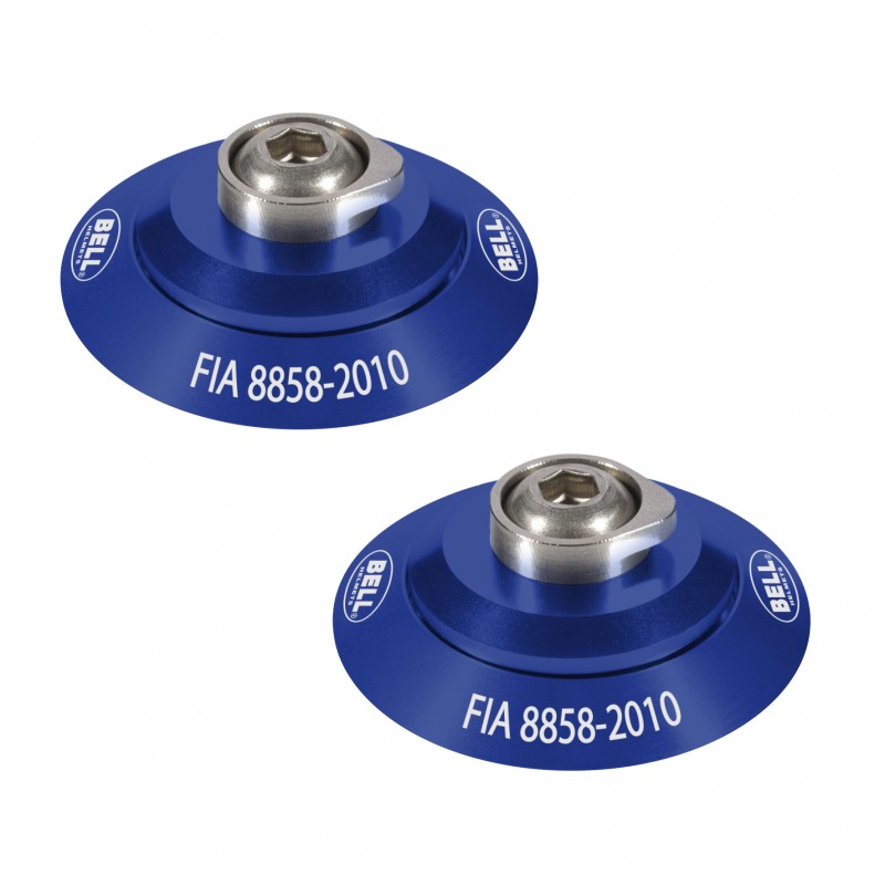 HANS CLIP SET BLUE FIA8858-2010 - BELL HELMET HANS CLIP SET BLUE FIA8858-2010 - BELL HELMET