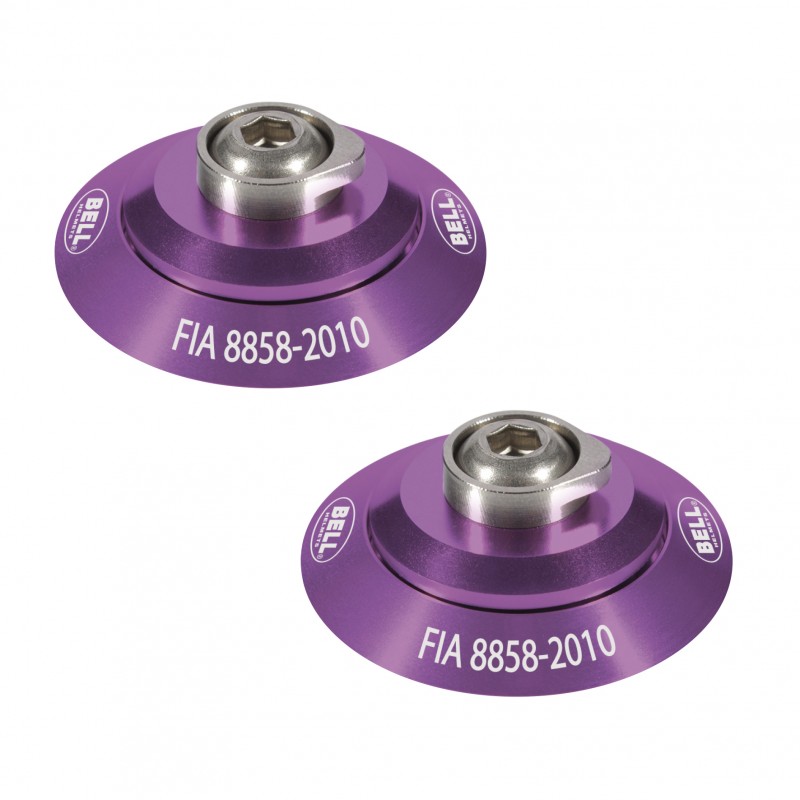 HANS CLIP SET PINK FIA8858-2010 - BELL HELMET HANS CLIP SET PINK FIA8858-2010 - BELL HELMET