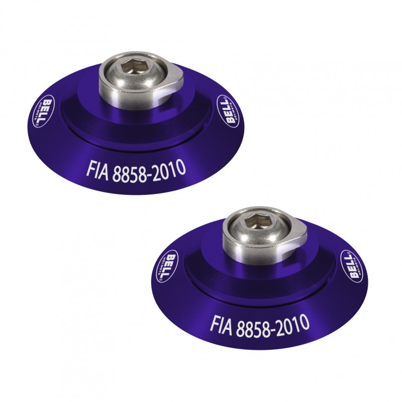 HANS CLIP SET PURPLE FIA8858-2010 - BELL HELMET HANS CLIP SET PURPLE FIA8858-2010 - BELL HELMET