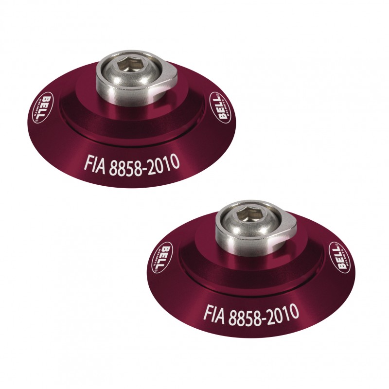 HANS CLIP SET RED FIA8858-2010 - BELL HELMET HANS CLIP SET RED FIA8858-2010 - BELL HELMET
