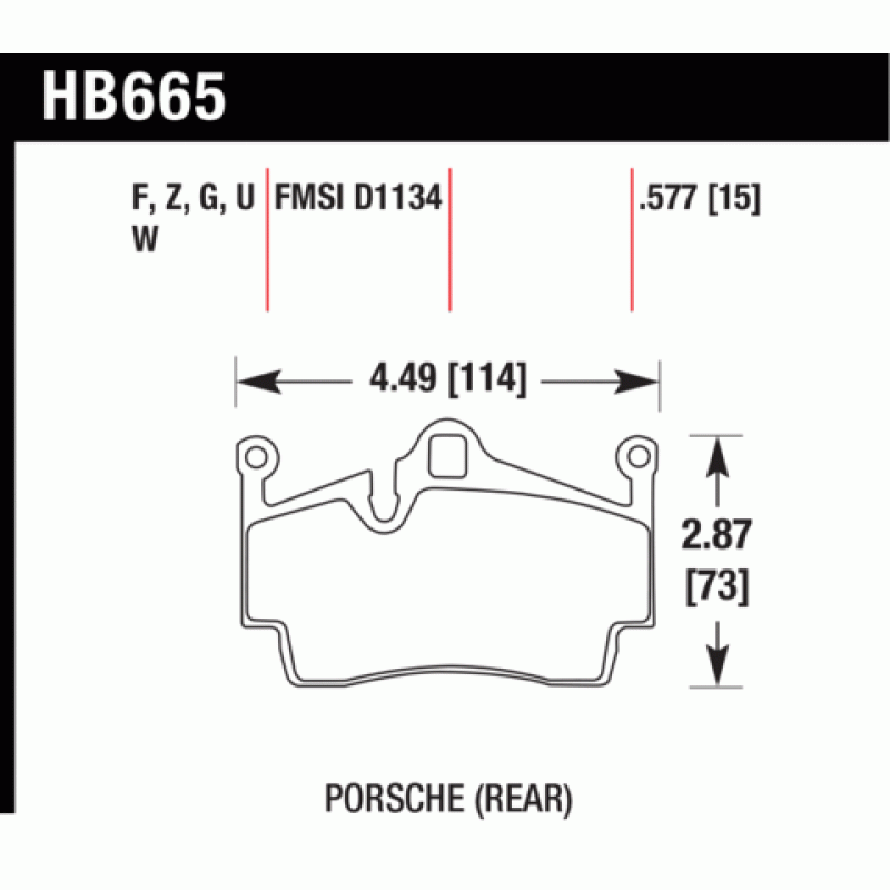 Hawk Brake Pad - DTC-60 (14 mm)