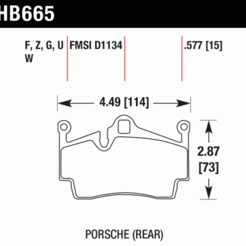Hawk Brake Pad - DTC-60 (14 mm)