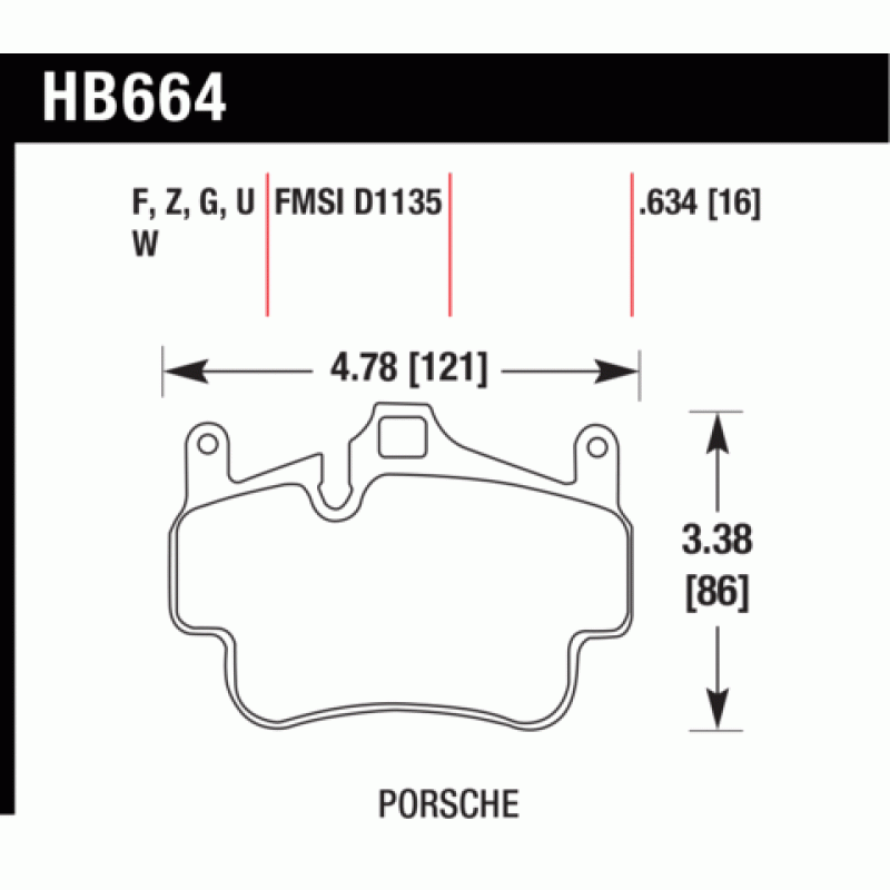 Hawk Brake Pad - DTC-60 (16 mm)