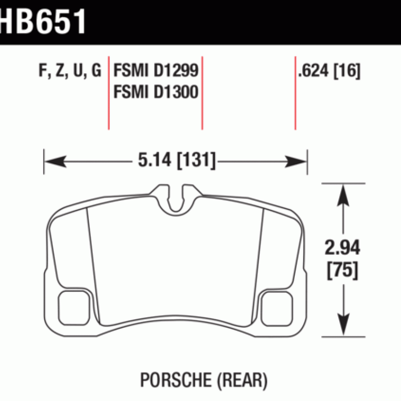 Hawk Brake Pad - DTC-60 (16 mm)