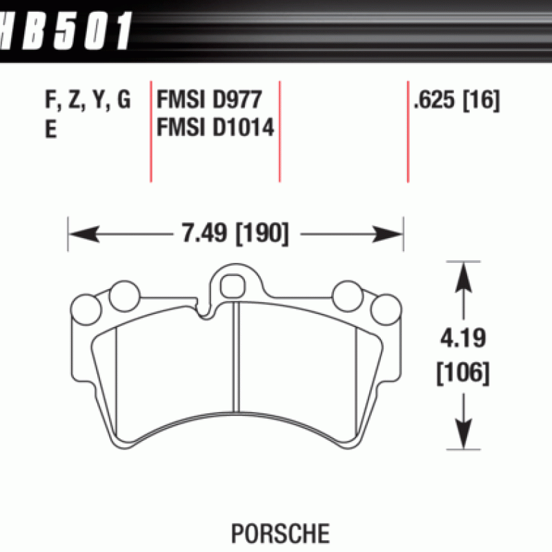 Hawk Brake Pad - DTC-60 (16 mm)