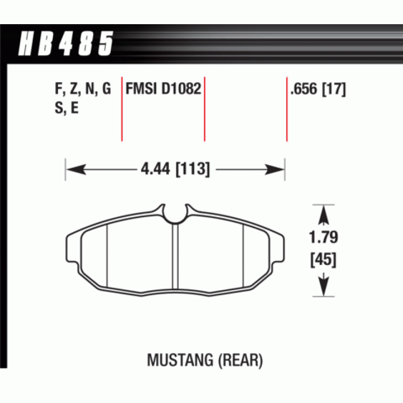 Hawk Brake Pad - DTC-60 (17 mm)