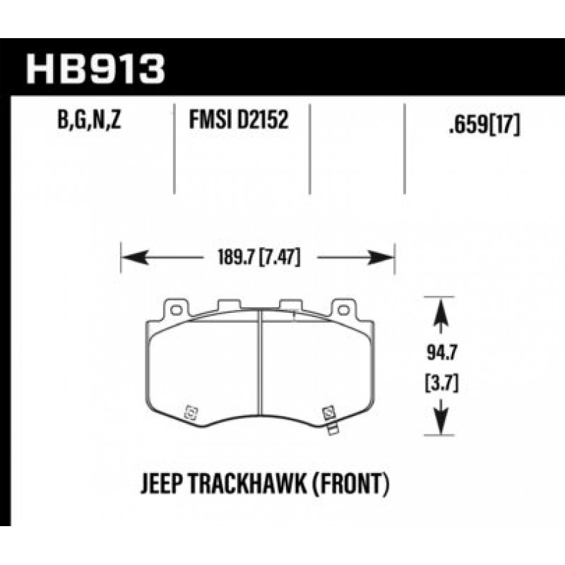 Hawk Brake Pad - DTC-60