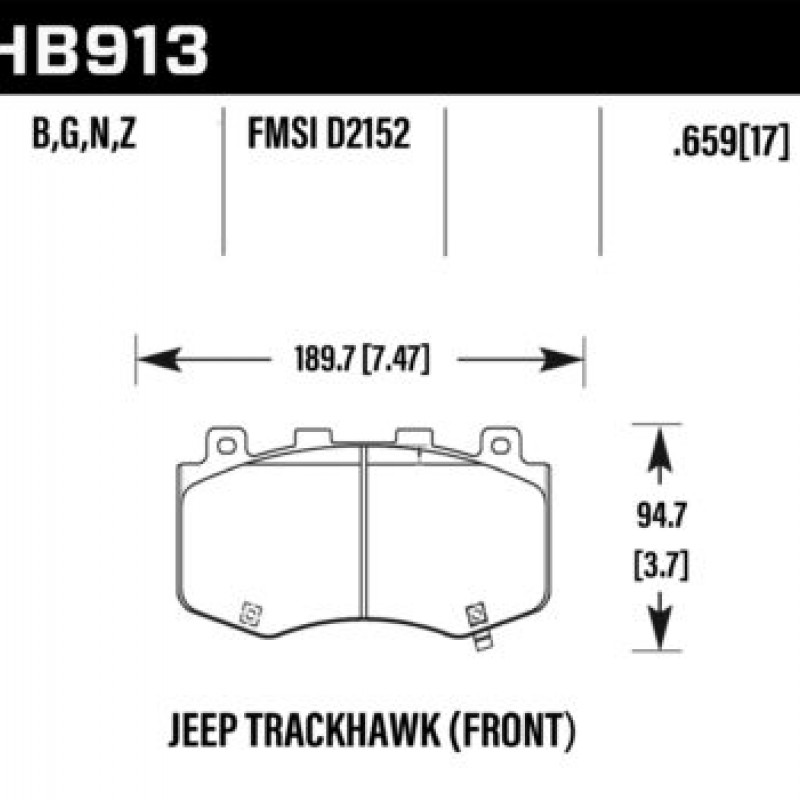 Hawk Brake Pad - DTC-60