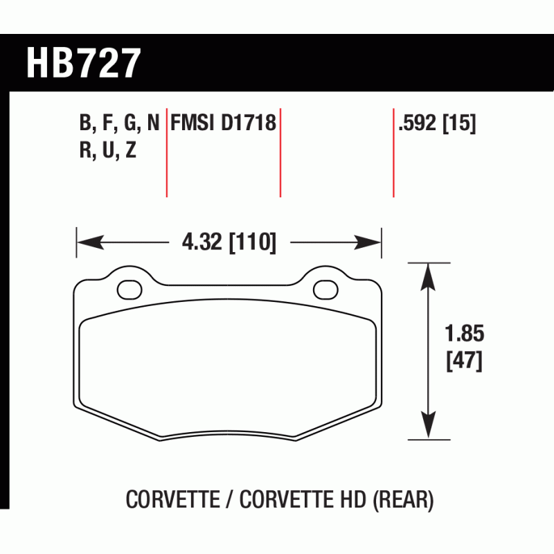 Hawk Brake Pad - DTC-60