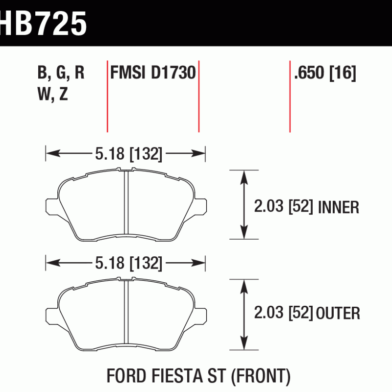 Hawk Brake Pad - DTC-60