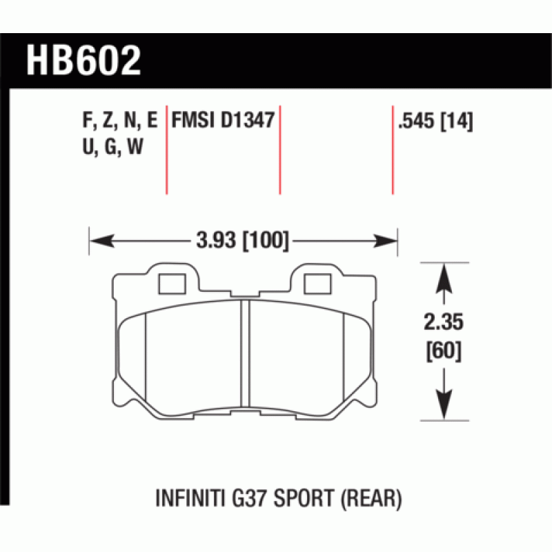 Hawk Brake Pad - DTC-70 (13 mm)