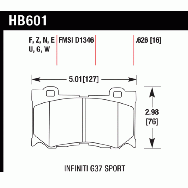 Hawk Brake Pad - DTC-70 (16 mm)