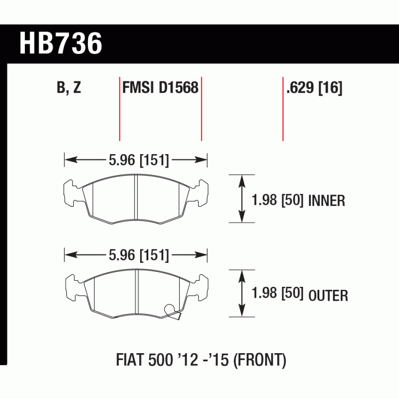 Hawk Brake Pad - ER-1