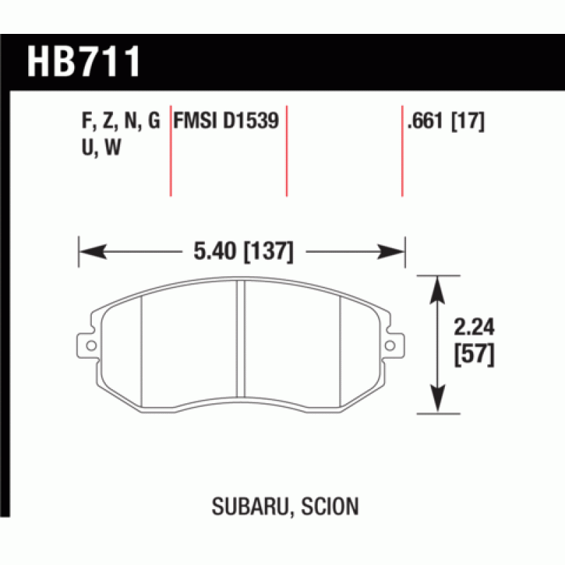Hawk Brake Pad - ER-1