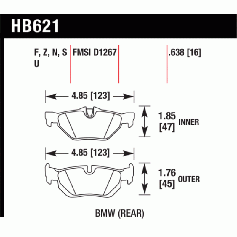 Hawk Brake Pad - ER-1