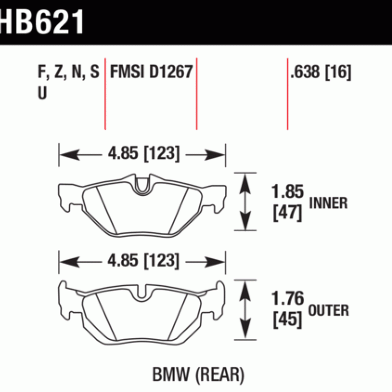 Hawk Brake Pad - ER-1