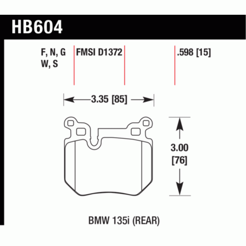Hawk Brake Pad - ER-1