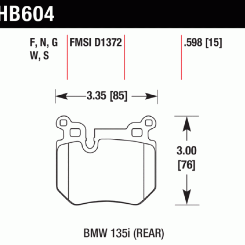 Hawk Brake Pad - ER-1