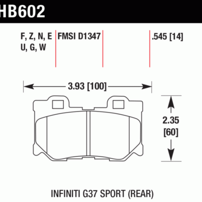 Hawk Brake Pad - ER-1