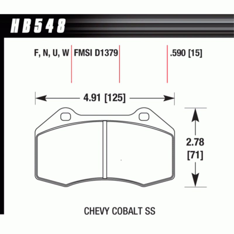 Hawk Brake Pad - ER-1