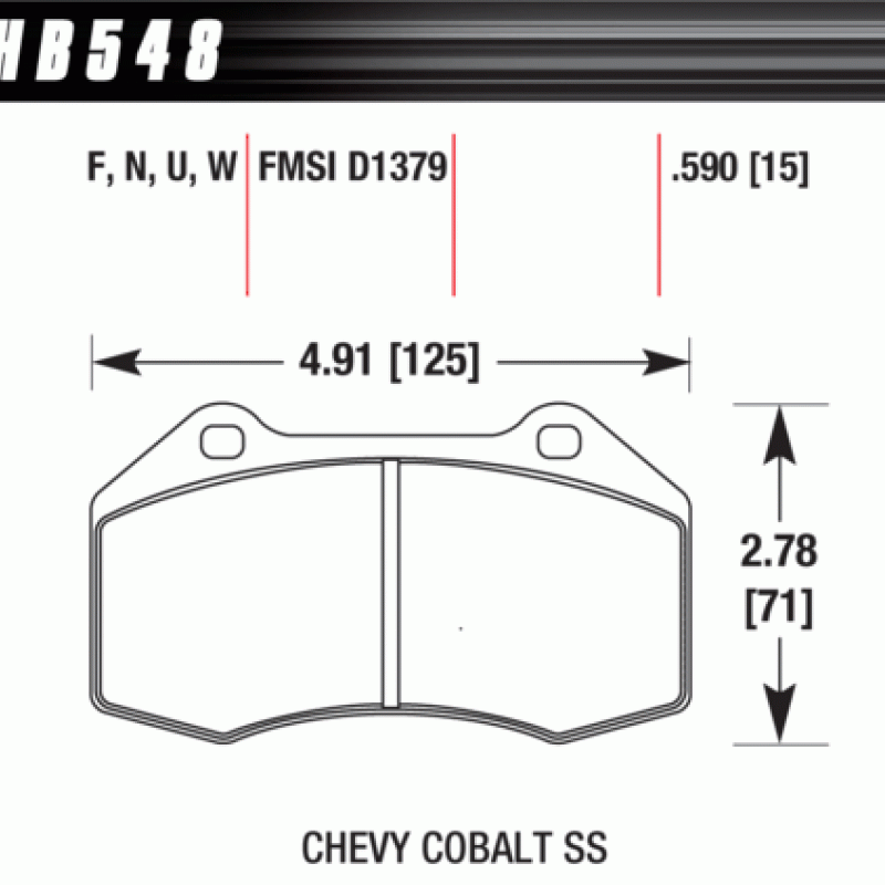 Hawk Brake Pad - ER-1